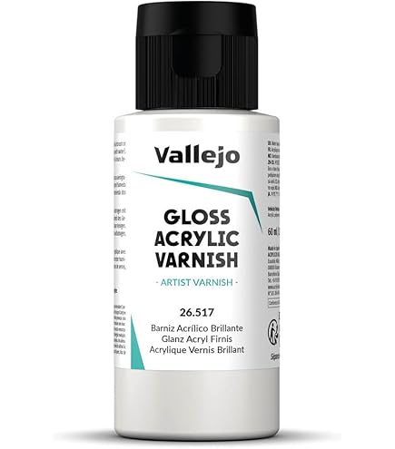 Vallejo Acrylic Primer Gloss Black 60ml - Model Shop