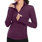 VUTRU Women's Workout Yoga Jacket Full Zip Running Athletic Track Jacket