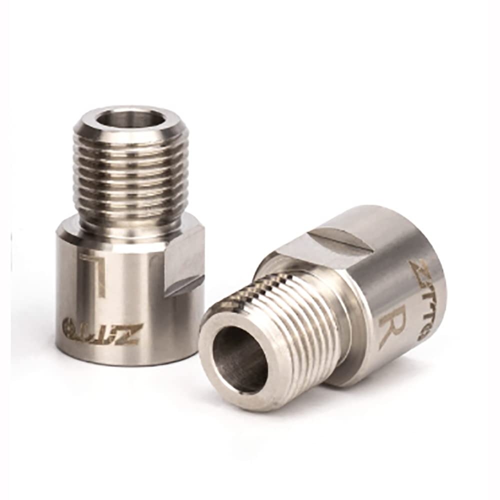 ANCLLO 1 Pair Chrome-Molybdenum Steel Bicycle Pedal Extender Extended Pedal Spacer Fit 9/16 in Threaded Pedals Bike SPD MT MTB BMX Road Street Bicycle, Extended 16mm/ 0.63in