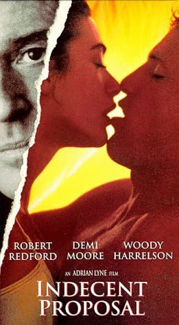 Amazon Com Indecent Proposal Vhs Robert Redford Demi Moore Woody Harrelson Seymour Cassel Oliver Platt Billy Bob Thornton Rip Taylor Billy Connolly Joel Brooks Pierre Epstein Danny Zorn Kevin West Howard Atherton Adrian
