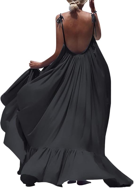 Low back maxi beach dress Clearance