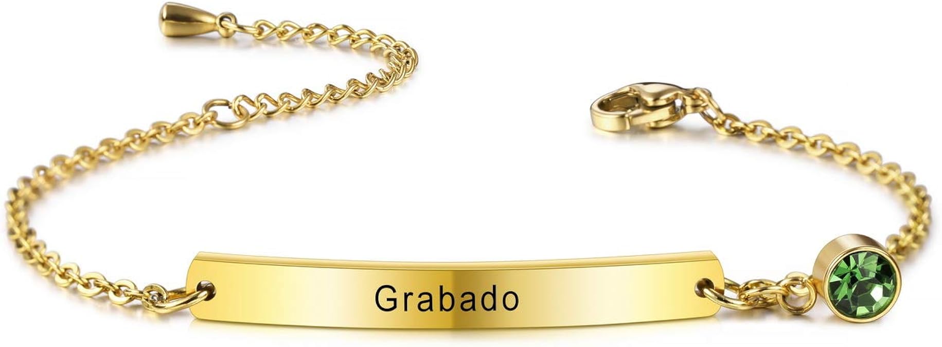 MeMeDIY Pulsera Personalizada Grabado Personalizado Nombre/Fecha