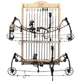 Rush Creek Creations Real tree 2 Bow and 12 Arrow Wall Rack - 4 Minute Assembly - Handcrafted