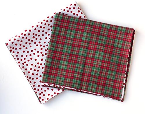ECO-FRIENDLY HOLIDAY NAPKINS; SET OF 4 COTTON CHRISTMAS NAPKINS