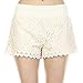 Fashionazzle Women's Casual Summer Beach Shorts Solid and Print