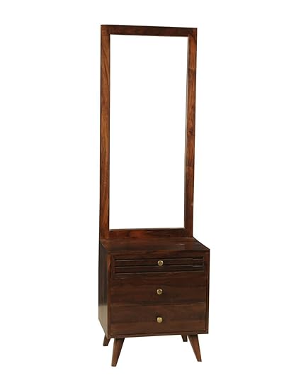 Js Home Decor Sheesham Wood Dressing Table With Mirror And 3