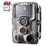 Crenova 16MP 1080P HD Trail Camera with 32GB Micro Card Included Max up to 64GB Updated to 940nm IR LEDs and IP66 Waterproof Game Camera,Motion Activated Night Vision Perfect for Wildlife Observation