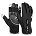 Vbiger Thick Warm Texting Gloves Cold Weather Gloves Cycling Gloves for Men & Women(Black2,XL)