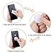 SKYPIA 4 Pack Clear Cell Phone Ring Holder Transparent Finger Grip Loop Kickstand 360 Degree Rotation Finger Ring Stand