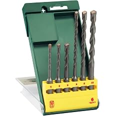 Bosch Jogo de brocas SDS Plus-1 para concreto Ø 5-6-6-8-8-10 mm com 6 peças