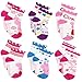 Peppa Pig Girls 6 pack Socks (4-6 Toddler (Shoe: 7-10), White/Multi Quarter)