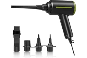 ATEngeus Compressed Air Duster, Multi-Use Electric Air Duster for Computer Keyboard Cleaning, Dust, Hairs, 2 Speed, 40000RPM Air Blower & Air Pump, Reusable Duster Replaces Compressed Air Cans