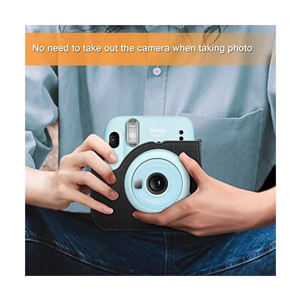 Fintie Tasche für Fujifilm Instax Mini 11 Sofortbildkamera - Premium Kunstleder Schutzhülle Reise Kameratasche Hülle… – Bild 5