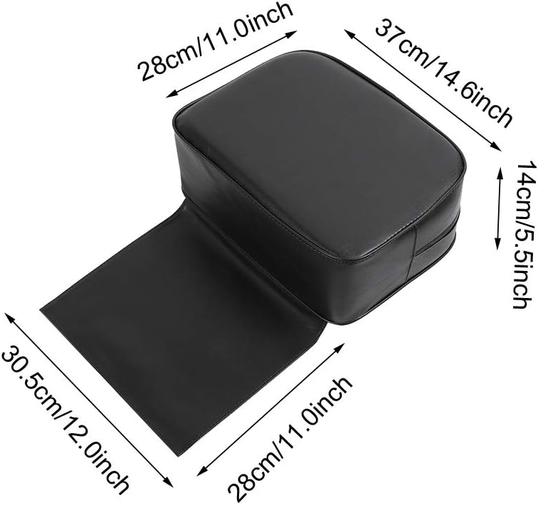 Qkiss Hair Salon Barber Chair Child Booster Seat Cushion Hair Cutting Styling Beauty SPA Equipment(Black): Kitchen & Dining