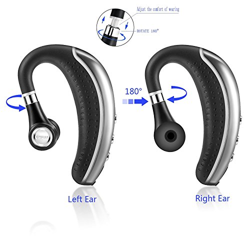 Bluetooth-Headset-Wireless-Business-EarpieceERYUE-Bluetooth-41-In-Ear-Earbud-Headphone-earphone-with-MicSweatproofNoise-ReductionMute-Switch-for-Cell-Phone-Skype-Truck-DriverOfficeSports