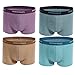 DO DO MIAN Mens Underwear Comfort Cotton Boxer Briefs (Pack of 4)