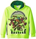 Teenage Mutant Ninja Turtles Big Boys' Character Hoodie, Lime Green, X-Large/18/20