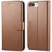 TUCCH iPhone 8 Plus Wallet Case, iPhone 7 Plus Case, Leather Wallet Phone Case [Card Slot] [Flip] [Wallet] [Stand] Carry-All Case Compatible iPhone 8 Plus/7 Plus 5.5 Inch, Brown