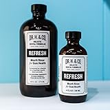 Dr. H. & Co. Dentist Formulated Refresh Mouthwash Ð All Natural Herbal and Holistic Mouth Rinse for Healthy Gums and Teeth (4 oz Glass Bottle)