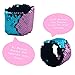 Mermaid Bracelet for Birthday Party Favors Christmas Gifts, Two-color Decorative Reversible Charm Sequins Slap Wristband Bracelet for Kids,Girls,Boys,Women (A(2 Pack), Blue-Pink)