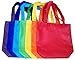 ColorYourLife 7-Pack Non-woven Reusable Kids Carrying Shopping Grocery Tote Bag for Party Favor in Retail Packaging -10