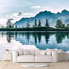 Wall Murals for Bedroom Beautiful Nature Norway Natural Landscape Large Removable Wallpaper Peel and Stick Wall Stickers - 66x96 inches