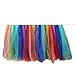 Aytai TUTU Table Skirt Tulle Tableware Queen Wonderland Handmade Table Cloth Skirting Romantic for Wedding Christmas Party Baby Shower Birthday Cake Table Girl Princess Decor Rainbow colo