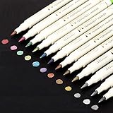 ZEYAR Metallic Marker Pens, Permanent