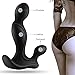 7 Speed Silicone Waterproof Anal Plug Prostate Vibrator, Powerful Butt Vibrator Anal Sex Toy-Black
