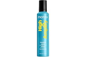 Matrix High Amplify Foam Volumizer Full Bodifying Mousse - Lightweight Lasting Volume, Thickening & Conditioning Shine, For Fine and Limp Hair, Salon Hair Styling, 8.3 Oz