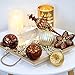 Valery Madelyn 50ct Woodland Shatterproof Christmas Ball Ornaments Decoration Copper Gold, 2.36Inch-7.09 Inch for Christmas Tree Decorations