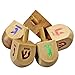 20 Wooden Dreidels Hannukah Game