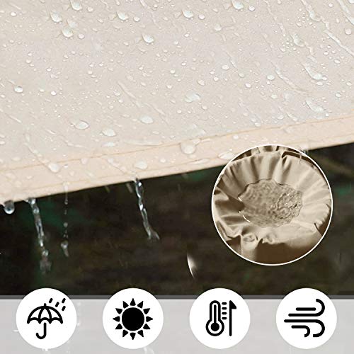 JYYnet Sonnensegel, Sonnensegel Sonnenschutz Sonnensegel Wasserdicht UV-Schutz Polyester Sonnensegel für Garten Balkon… – Bild 4