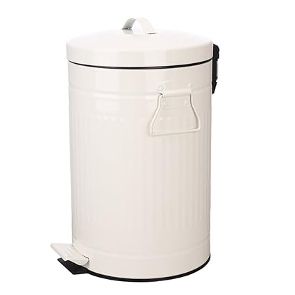 Amazon Com Bathroom Trash Can With Lid White Bathroom