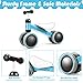 Baby Joy Baby Balance Bikes, Baby Bicycle, Children Walker Toddler Baby Ride Toys for 9-24 Months, Ride-on Toys Gifts Indoor Outdoor for 1 Year Old, No Pedal Infant 4 Wheels Bike (Blue)