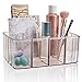 STORi Plastic Vanity Organizer | 5-Compartments | Auburn Mist