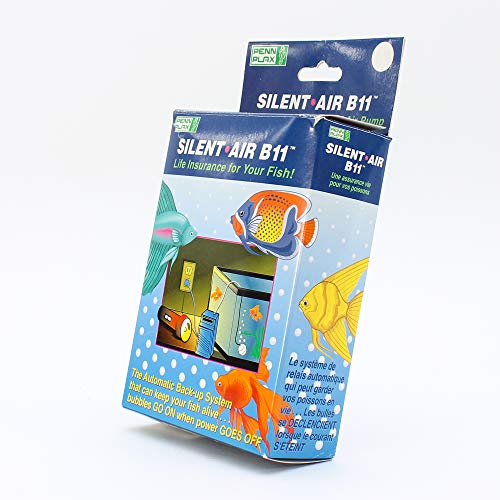PENNPLAX SilentAir Aquarium Air Pump with Battery Backup (2 D
