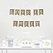 Andaz Press Real Burlap Fabric Pennant Hanging Banner Love is Sweet, Pre-Strung, No Assembly Required, 1-Set, Wedding Dessert Table Supplies Decorations