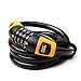 MEETLOCKS Resettable Combination Bike Locks, Stronger Coiled Cable Size 12x1200mm(1/2 Inch x 4 Feet)