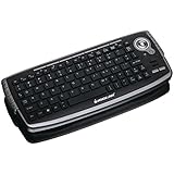IOGEAR GKM681R 2.4GHz Wireless Compact Keyboard with Optical Trackball and Scroll Wheel (Silver/Black)