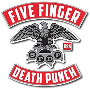Platinum Stuff Five Finger Death Punch Sticker Rock Band Decal for Car Window, Bumper, Laptop, Skateboard, Wall, ETC. (3")