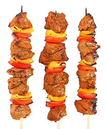 Srenta 6" Premium Natural BBQ Bamboo Skewers Sticks for Shish Kabob, Grill, Appetizer, Fruit, Corn, Chocolate Fountain, Cocktail and More, 400 Pcs