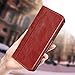 ProCase Galaxy S9 Plus Genuine Leather Case, Vintage Wallet Folding Flip Case with Kickstand, Card Holder, Magnetic Closure Protective Cover for Galaxy S9+ 2018 Release -Red