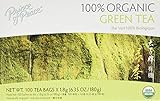 Prince of Peace 100% Organic Green Tea 100 Tea Bags Net Wt. 6.35 oz (180 g)