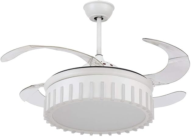 Tipton Light White Invisible Ceiling Fan Light 42 Inch Has Three