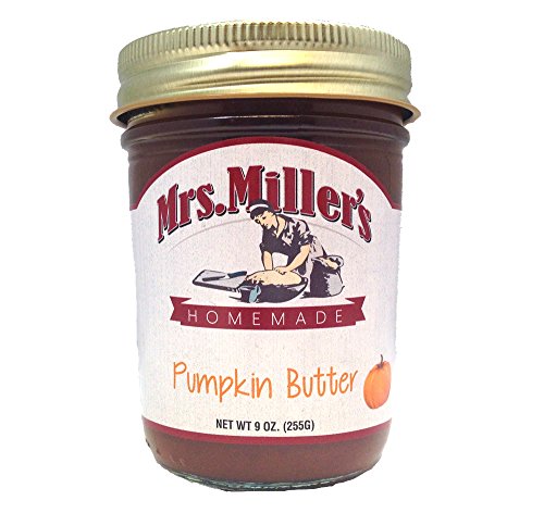 Favorite FRUIT BUTTERS Gift Assortment Box - 3 Jar Sampler, Variety Pack of Apple, Pumpkin and Pear Butter (9 oz full-sized jars) by Mrs. Miller's in a Gold Scroll Gift Box by Jarosa Gifts - Thumbnail 6