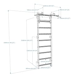 BenchK - Wooden Swedish Ladder Wall Stall Bar