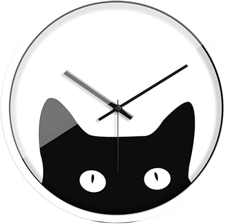 Sadasd Horloge Murale Pendules Murales La Belle Et Les Chats