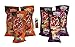 Hot Nuts Original and Hot Nuts Fuego 3.2 oz Size Bags - 3 of Each Flavor with Free Mini Tajin Clasico Seasoning (6 Pack)