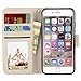 UrSpeedtekLive iPhone 6S Plus Case, iPhone 6 Plus Case, Premium PU Leather Funny Pattern Case Flip Cover with Card Slots & Stand for Apple iPhone 6 Plus/6s Plus 5.5 Inch, Love Tree